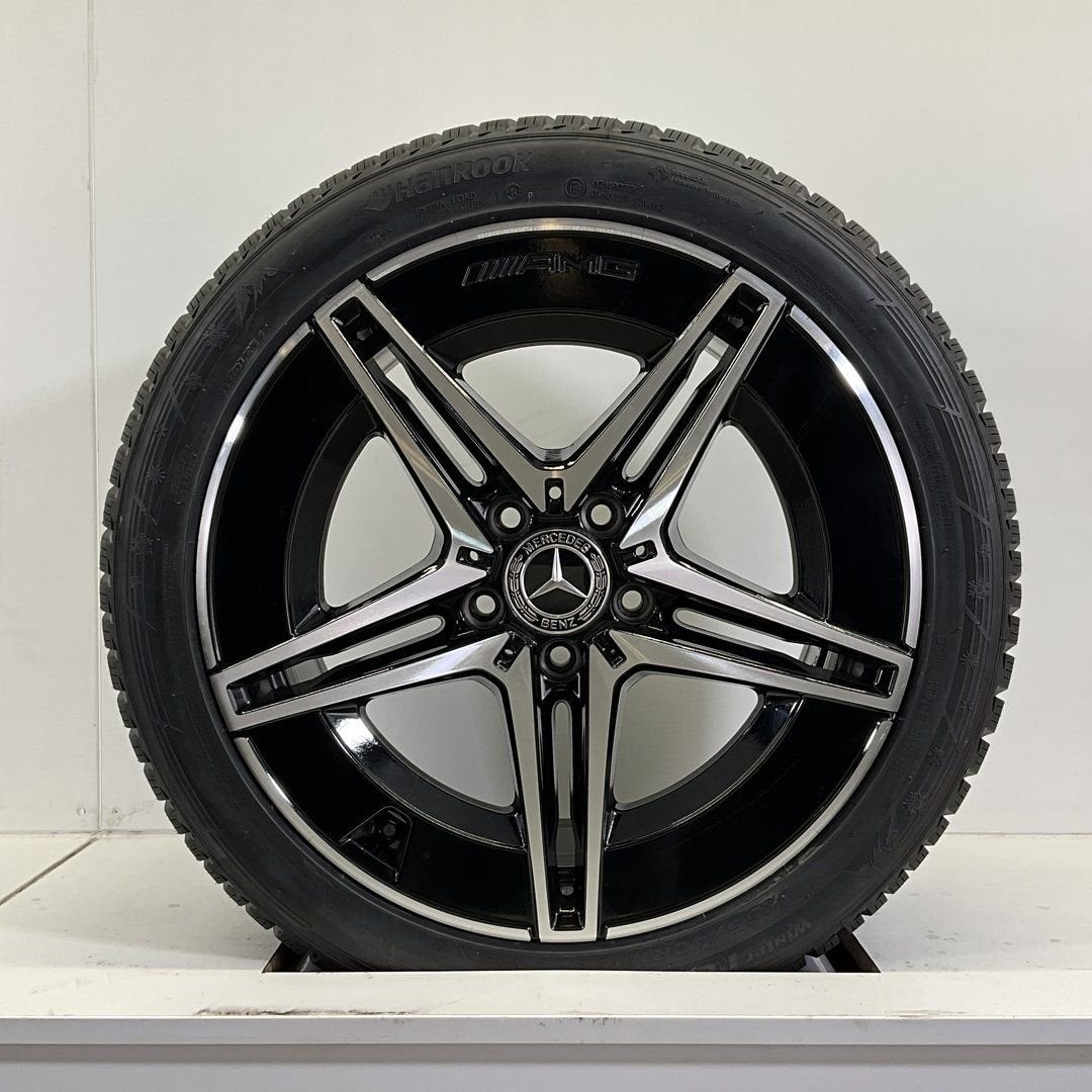 MERCEDES C KLASSE W205 W206 SET VELGEN + WINTERBANDEN 18 INC, 18 inch, -, -, Banden en Velgen