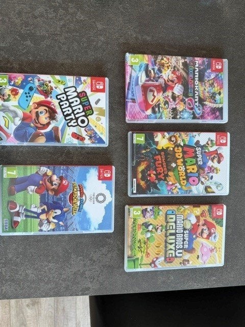 Mario Set (Meerdere games), Aventure et Action, Comme neuf, Enlèvement, À partir de 3 ans