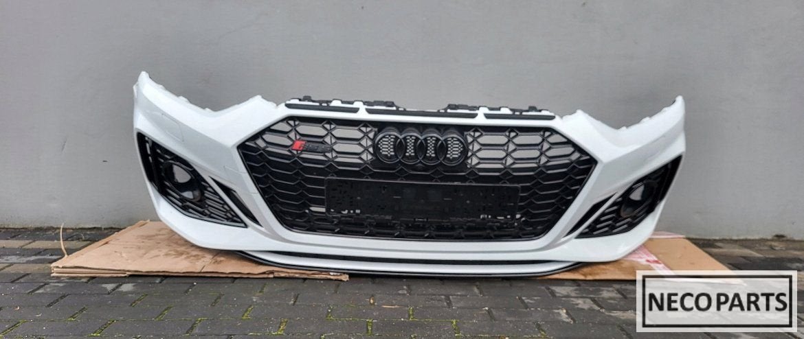 AUDI RS5 F5 8W 6X VOOR BUMPER KLEUR LS9R LEVERBAAR!!, -, Garde-boue, Audi, Utilisé