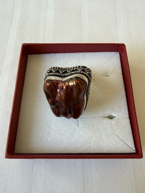925 Zilveren ring met Steen, Handtassen en Accessoires, 18 tot 19, Ophalen of Verzenden, Zo goed als nieuw, Met edelsteen