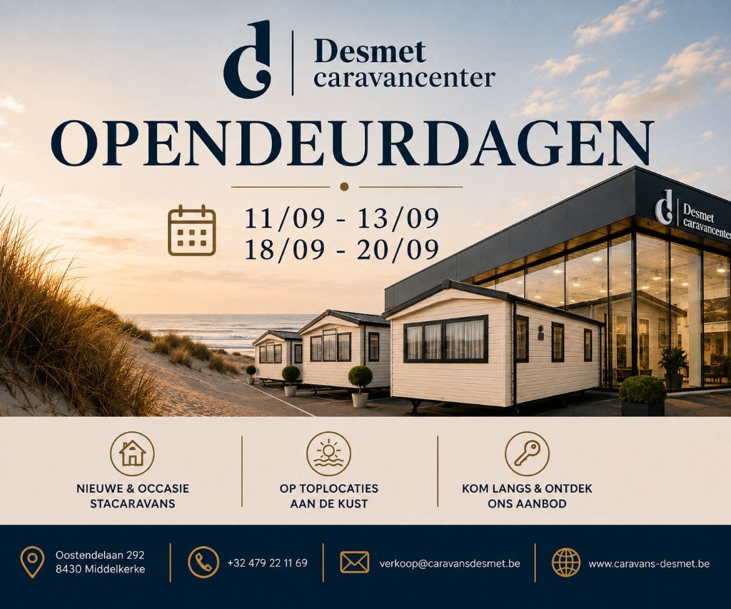 portes ouvertes Caravancenter Desmet 11 au 13 et 18 au 20/09