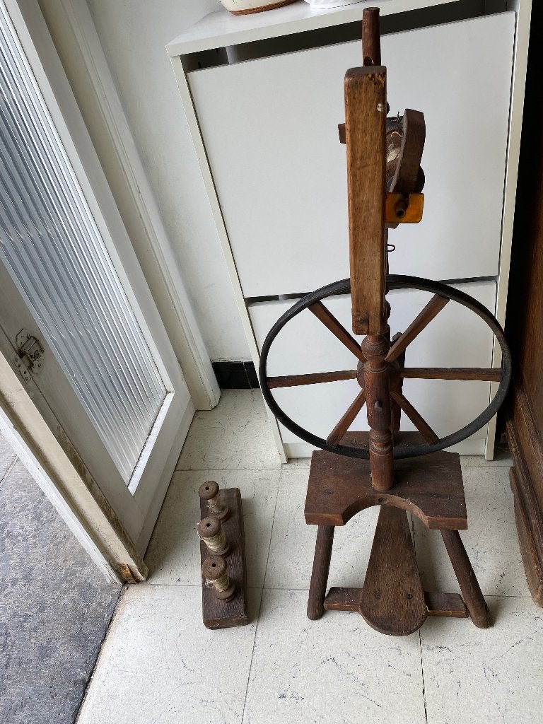Spinnenwiel Antiek, Hobby & Loisirs créatifs, Enlèvement, Ne fonctionne pas, Rouet