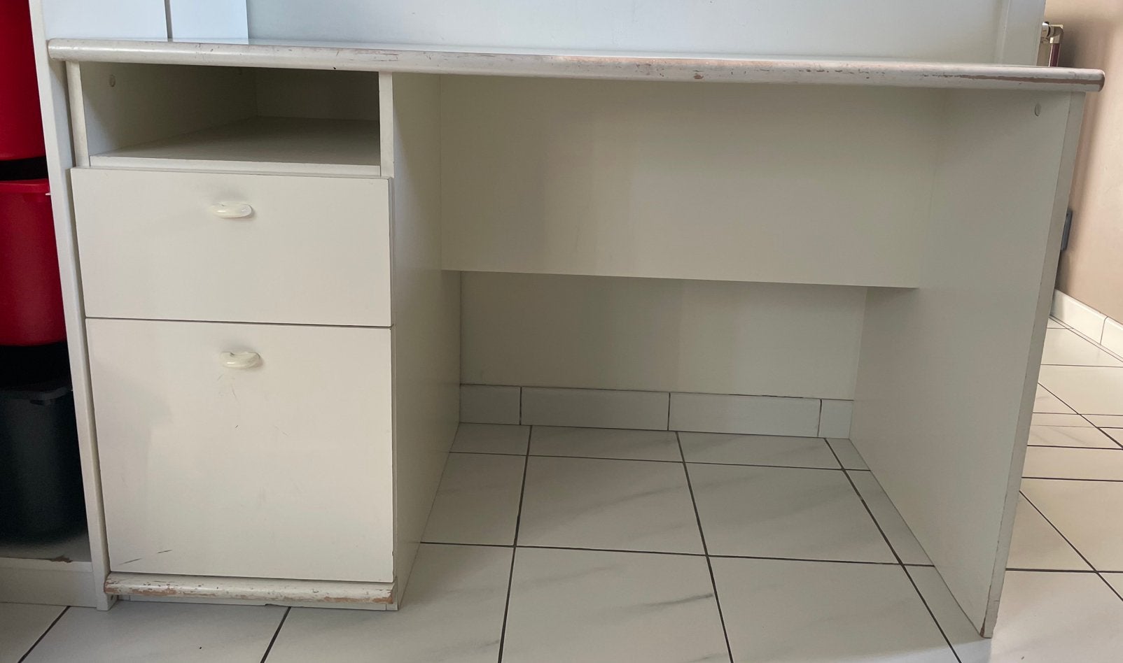 Kinder bureau wit, Autres marques, Enlèvement, Utilisé, Bois