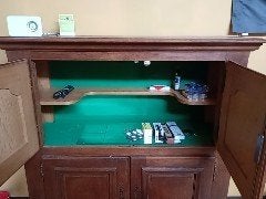 Eiken bar kast en tv kast, Huis en Inrichting, Kasten | Overige, Ophalen, Gebruikt