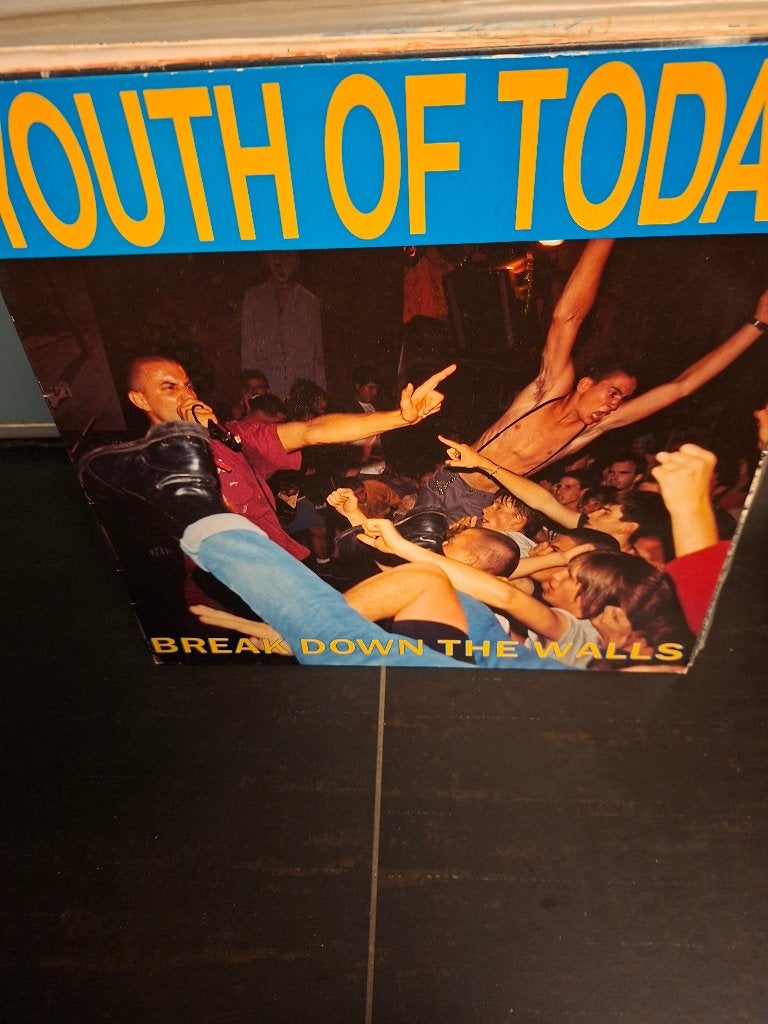 lp - youth of today - break down the walls - vak 6, CD & DVD, Enlèvement ou Envoi, Comme neuf, Hardcore, Pochette photo