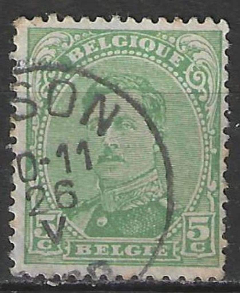 Belgique 1915 - Yvert/OBP 137 - Roi Albert Ier (ST), Timbres & Monnaies, Timbres | Europe | Belgique, Affranchi, Maison royale