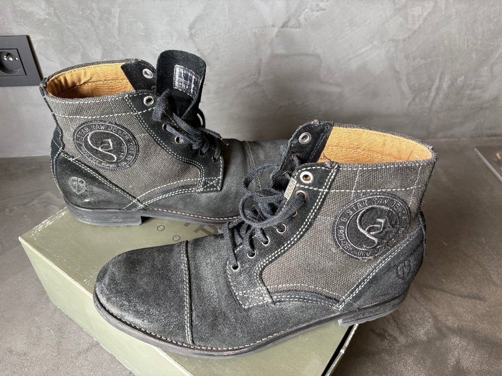 G-Star hoge schoenen zwart daim suede, Kleding | Heren, Schoenen, G Star RAW, Zwart, Boots, Ophalen of Verzenden