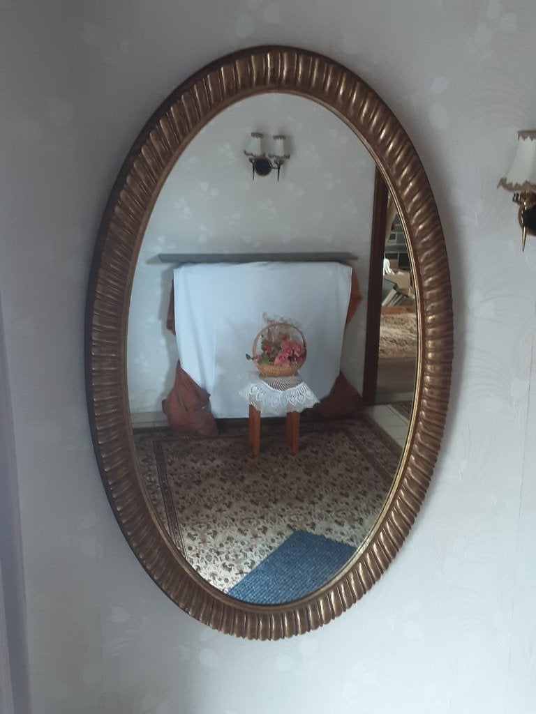 Antieke spiegels, Antiek en Kunst, Ophalen, Ovaal