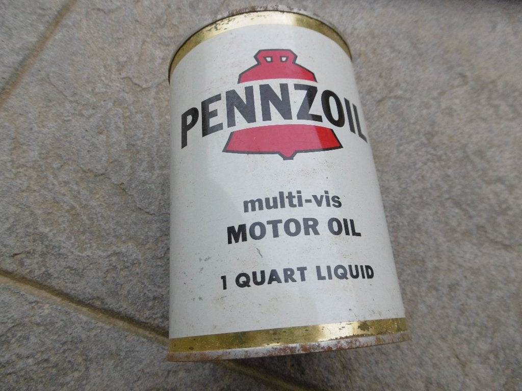 Vintage Pennzoil-oliekan uit de jaren 50, Verzamelen, Ophalen, Zo goed als nieuw, Overige typen