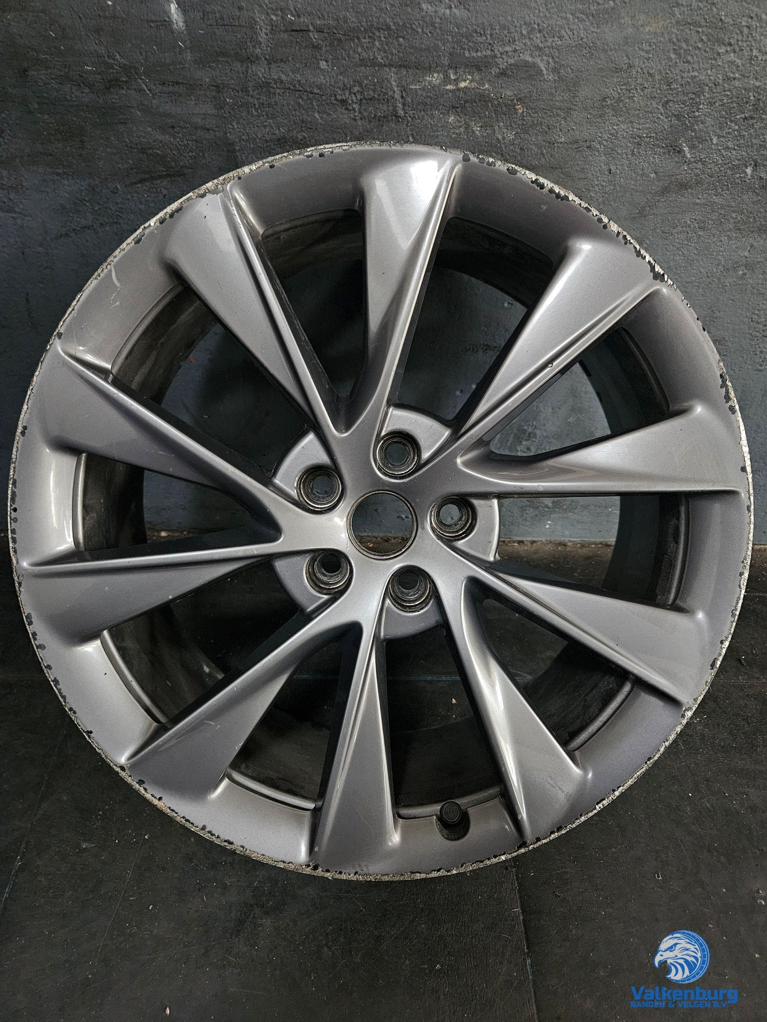 1 stuk originele Tesla Model S Twin Turbine 21 inch velg 5x1, Autos : Divers, Enjoliveurs, -, Utilisé, -, -