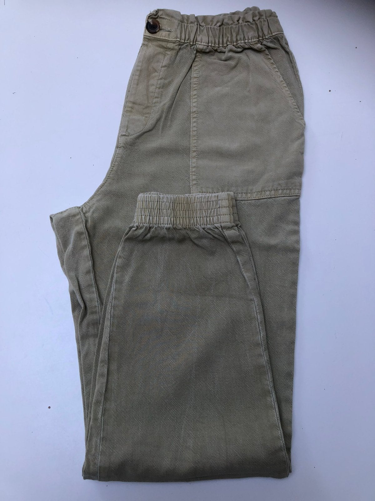 Lange broek op elastiek maat 36, Ophalen, Maat 36 (S), Lang, Gedragen