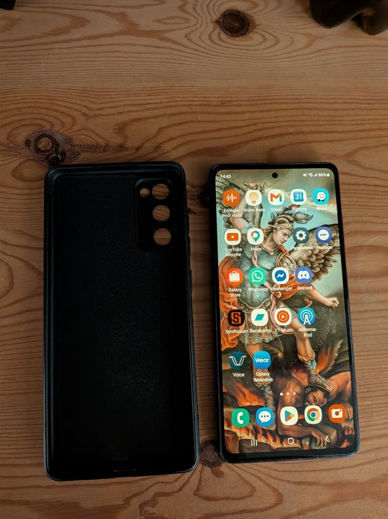 Samsung Galaxy S20 FE 4G 128GB + Hoesje/Coque  - Zwart/Noir, Telecommunicatie, Mobiele telefoons | Samsung, Ophalen, Gebruikt