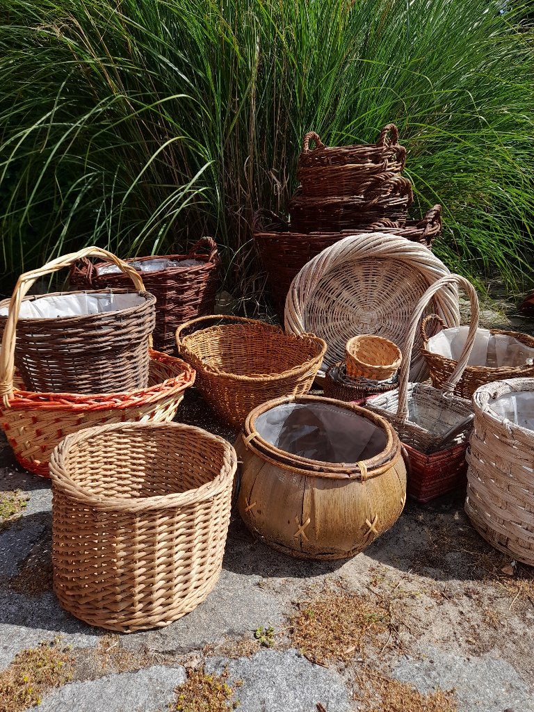 Partij riet, Huis en Inrichting, Woonaccessoires | Schalen en Manden, Ophalen, Gebruikt, Mand, Riet