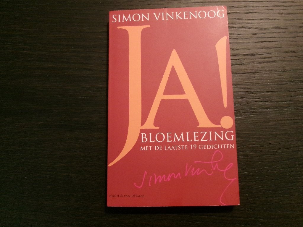 Ja! Bloemlezing met de laatste 19 gedichten/Simon Vinkenoog, Boeken, Gedichten en Poëzie, Ophalen of Verzenden
