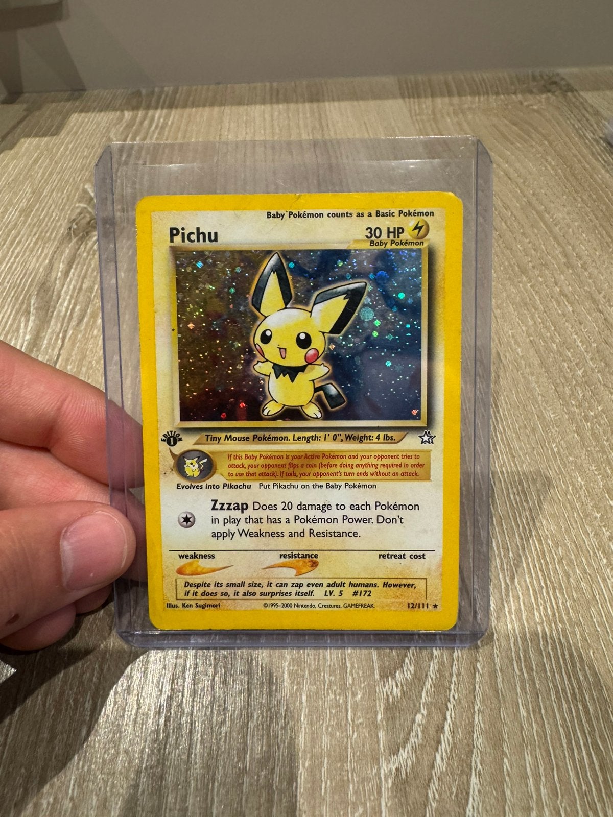 Pichu [1st Edition] #12 Pokemon Neo Genesis, Ophalen of Verzenden, Zo goed als nieuw