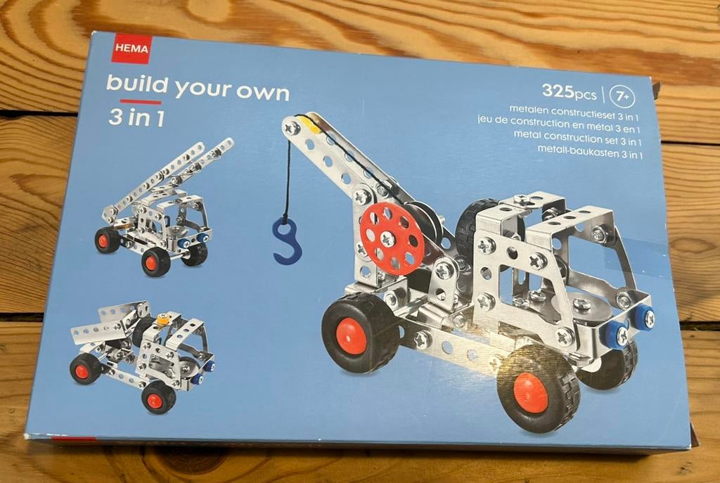 Bouwpakket metalen constructieset Hema 3 in 1, Ophalen, Nieuw