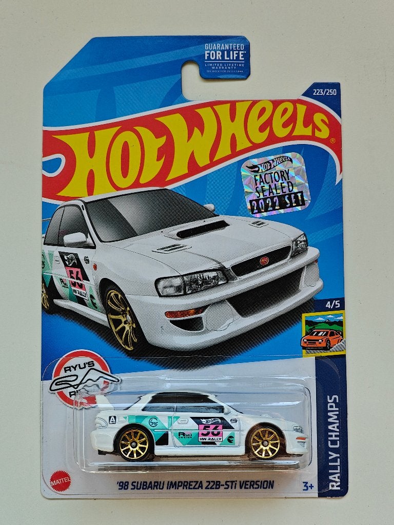 Hot Wheels '98 Subaru Impreza 22B-STi Version Wit TH, Hobby en Vrije tijd, Ophalen of Verzenden, Zo goed als nieuw, Auto