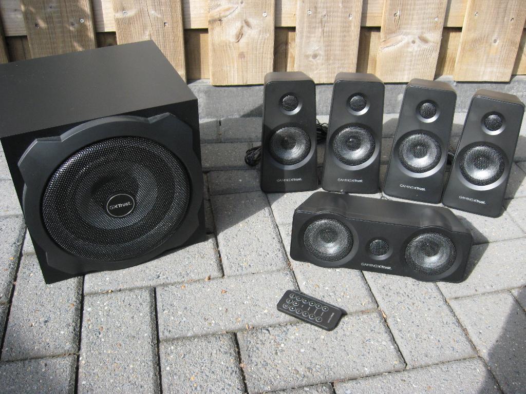 Trust Gaming speakers, Computers en Software, Pc speakers, Ophalen, Zo goed als nieuw, Audiokanaal 5.1, Trust Gaming speakers