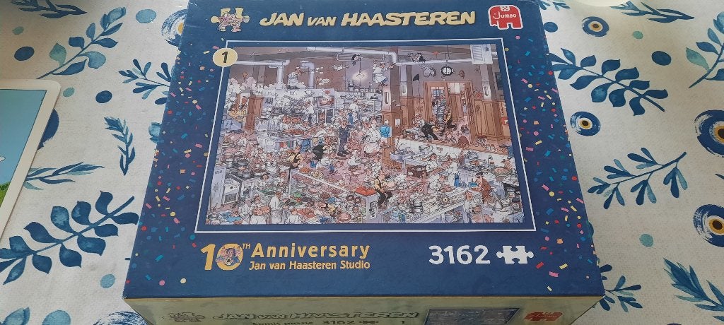 puzzel Jan van Haasteren : 3162 jaar  10 jaar, Enlèvement ou Envoi, Plus de 1 500 pièces, Comme neuf, Puzzle