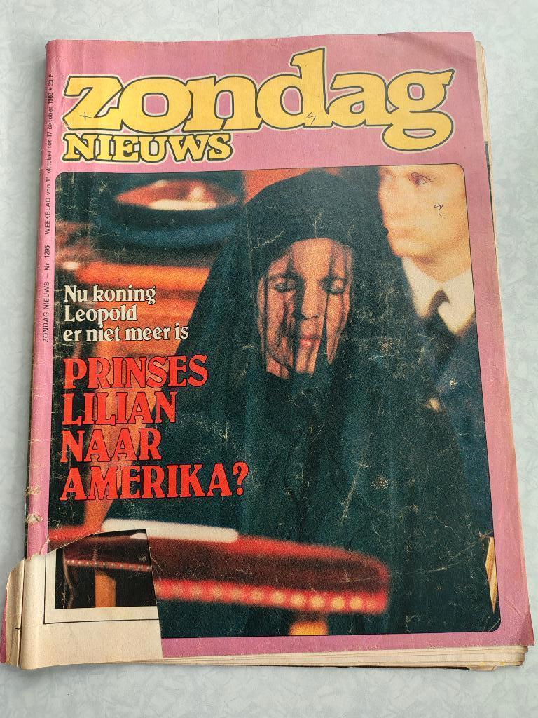 Zondagsnieuws 1983 afscheid Leopold lll, Ophalen, Gebruikt, Tijdschrift of Boek