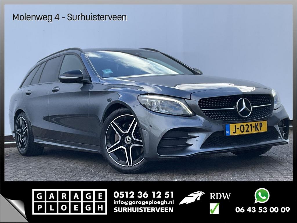 Mercedes-Benz C 200 184pk Aut9 Solution + AMG 360Cam Leder, Automaat, Bedrijf, Break, 168 g/km