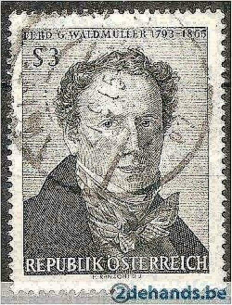 Autriche 1965 - Yvert 1029 - Ferdinand Georg Waldmull (ST), Envoi, Affranchi