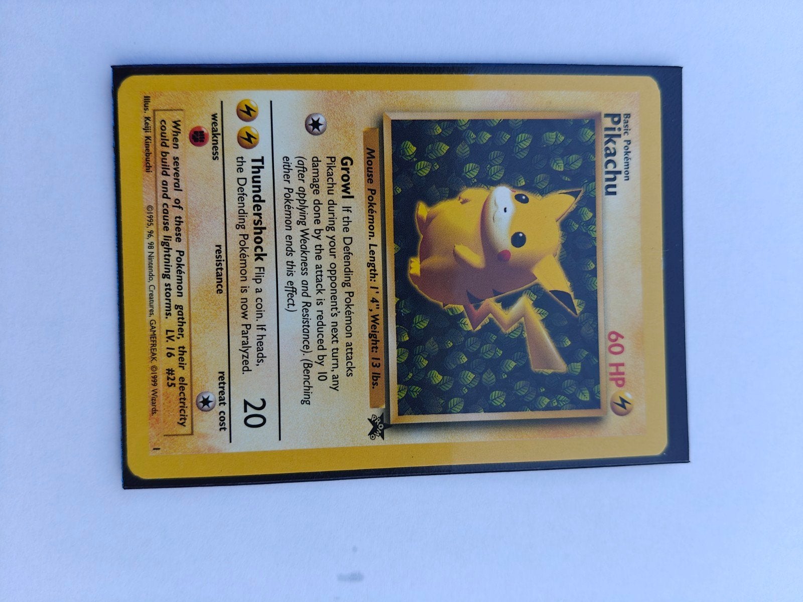 Carte Pokémon promotionnelle Pikachu, Enlèvement ou Envoi