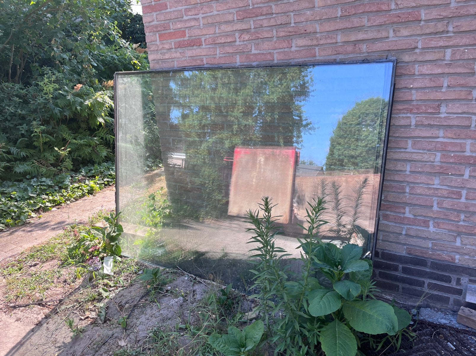 Dubbel glas - ramen zonder kader, Doe-het-zelf en Bouw, Ophalen, Gebruikt