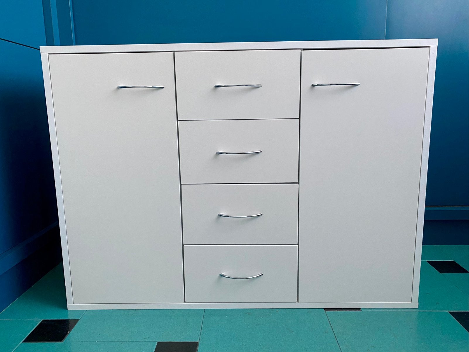 Witte dressoir VidaXL, Avec tiroir(s), 25 à 50 cm, Enlèvement, Utilisé