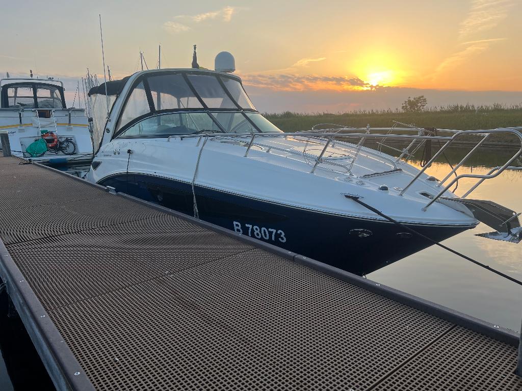 Sea Ray Sundancer 265 – slechts 190 draaiuren - 2019, Watersport en Boten, 9 m, Gebruikt, Binnenboordmotor, Walstroom