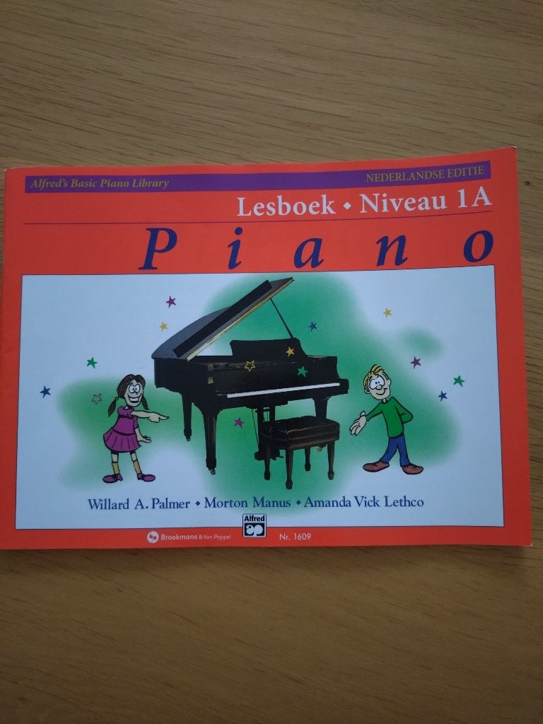 Alfreds basic piano library lesboek 1a, Musique & Instruments, Enlèvement, Utilisé, Piano