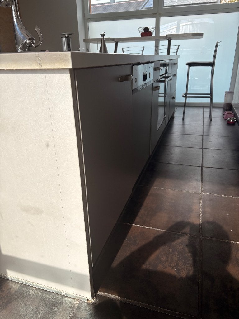 Cuisine équipée îlot central 3,30m sur 1,10m, Maison & Meubles, Enlèvement, Utilisé, Gris, Autres types