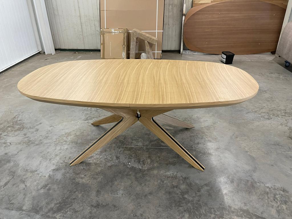 Uitschuifbare eettafel NIEUW, Ophalen, Zo goed als nieuw, Ovaal