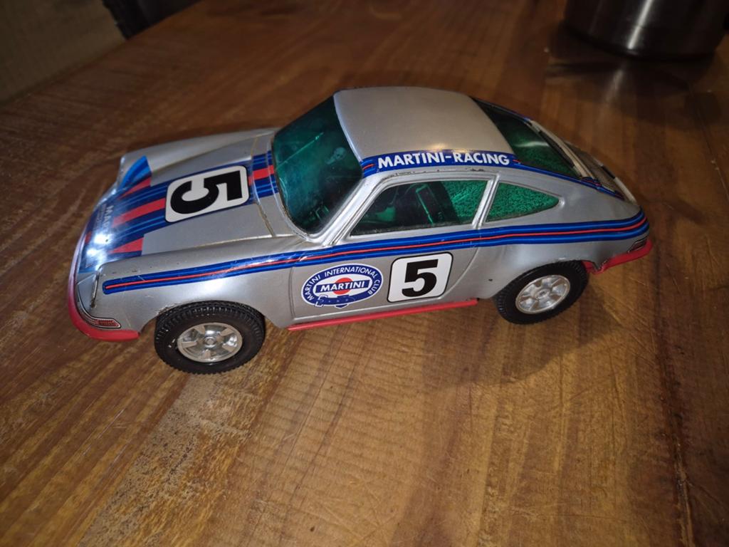 Joustra Porsche 911 Martini jouet en tôle rare vintage, Enlèvement ou Envoi, Utilisé, Moteur, Autres marques