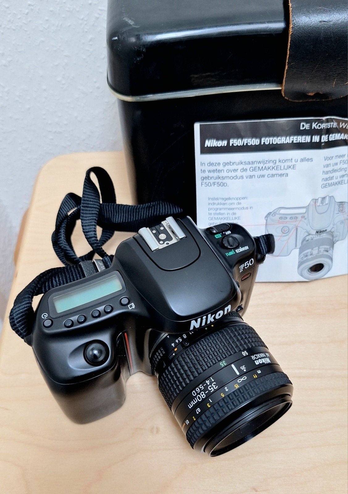 NIKON F50 camera, 35-80mm +
Vivitar zoom, Ophalen of Verzenden, Zo goed als nieuw, Spiegelreflex, Nikon