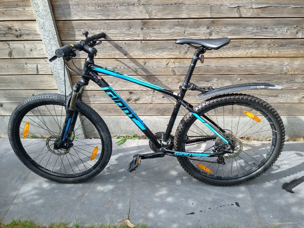 Giant ATX 2 27.5'' M 21V Black/Blue, Fietsen en Brommers, Ophalen, Gebruikt, Heren, Giant