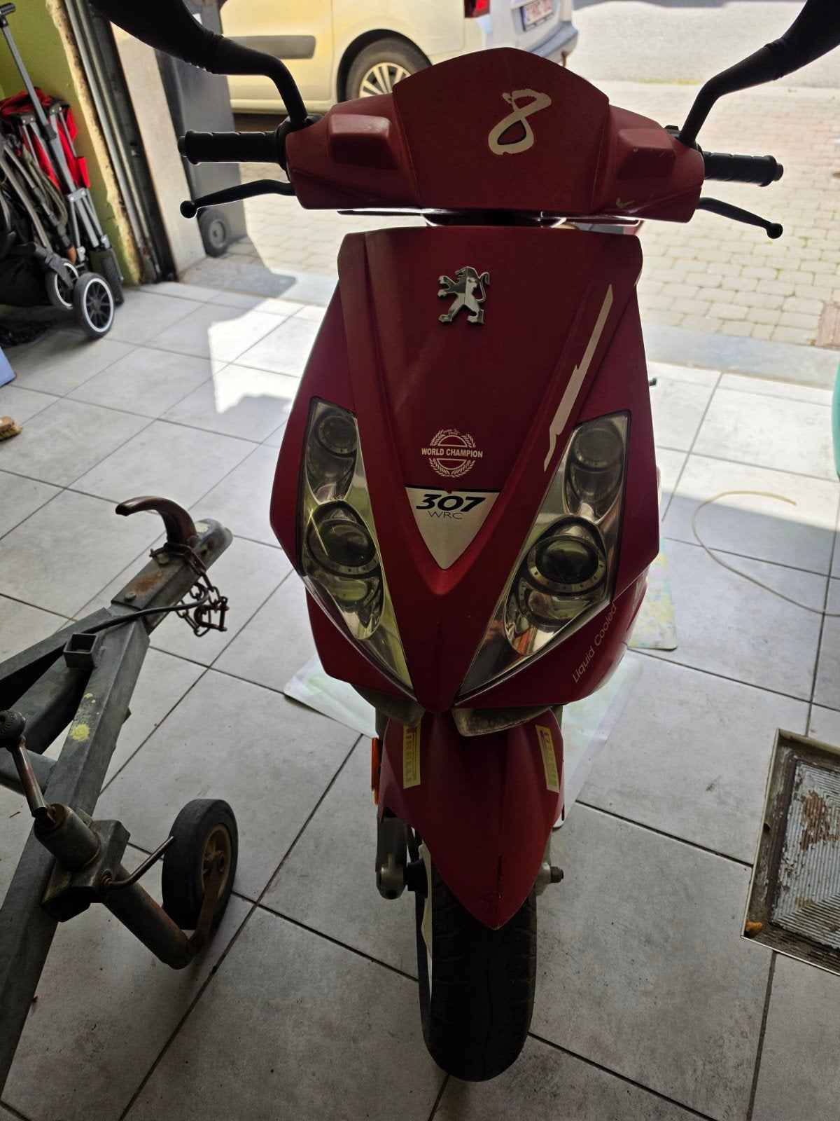 peugoet jet force edition 307 wrc, Vélos & Vélomoteurs, Scooters | Peugeot, Classe B (45 km/h), Enlèvement, Utilisé, Essence