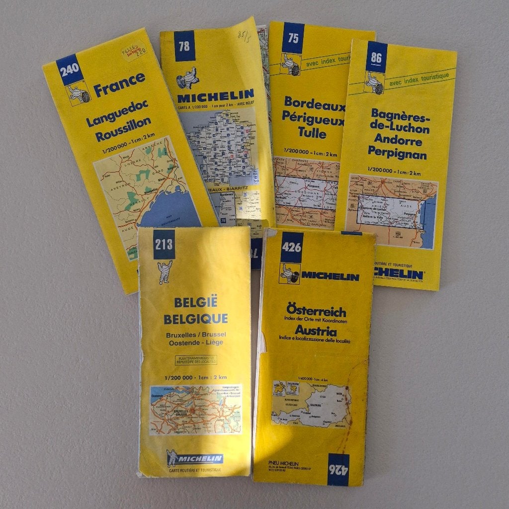 Oude Michelin Wegenkaarten, Ophalen of Verzenden, Landkaart