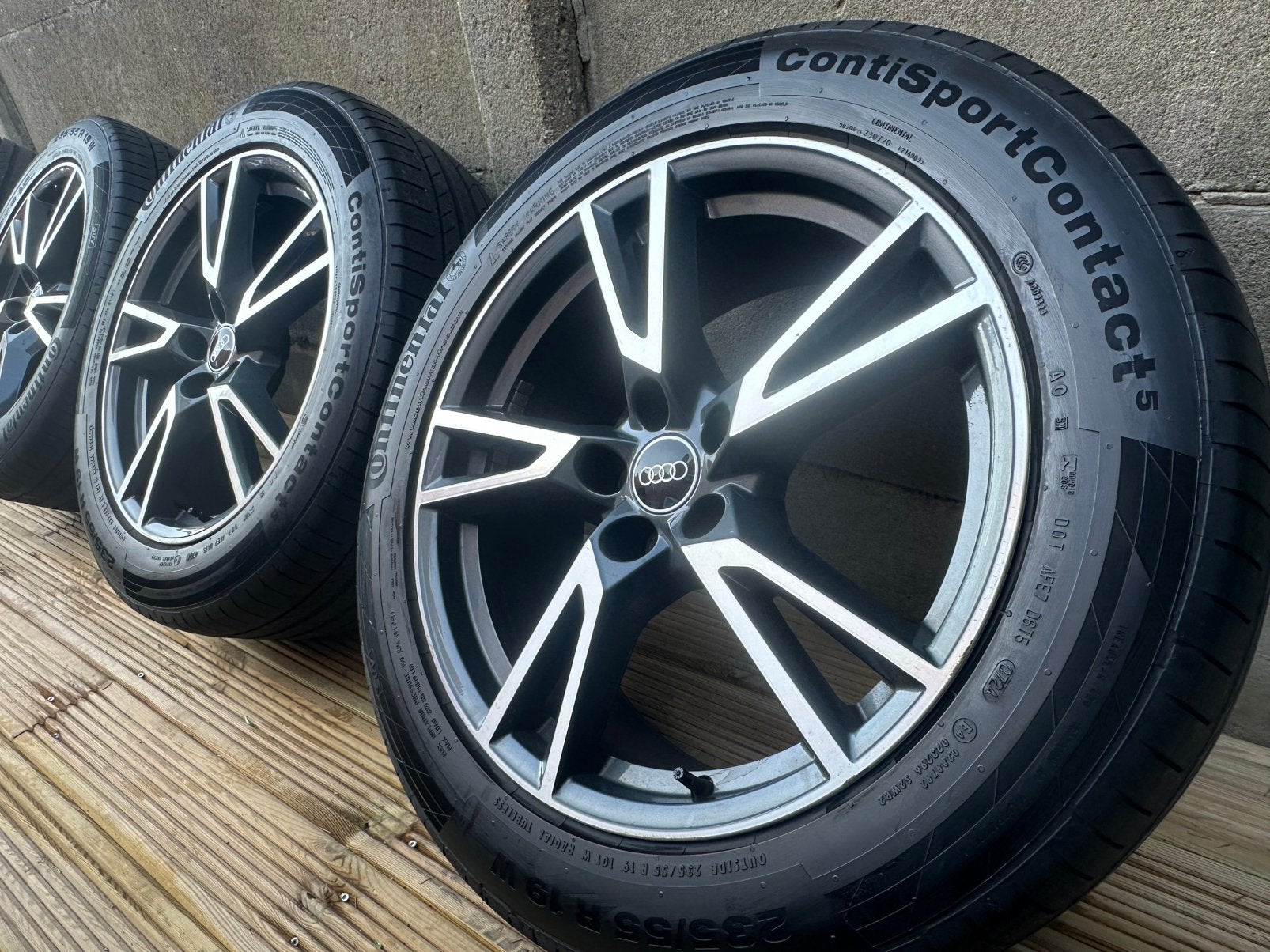Jantes Audi Original Q5 S-Line + Pneus Continental, Autos : Pièces & Accessoires, Pneus & Jantes, Enlèvement, 19 pouces, Pneu(s)