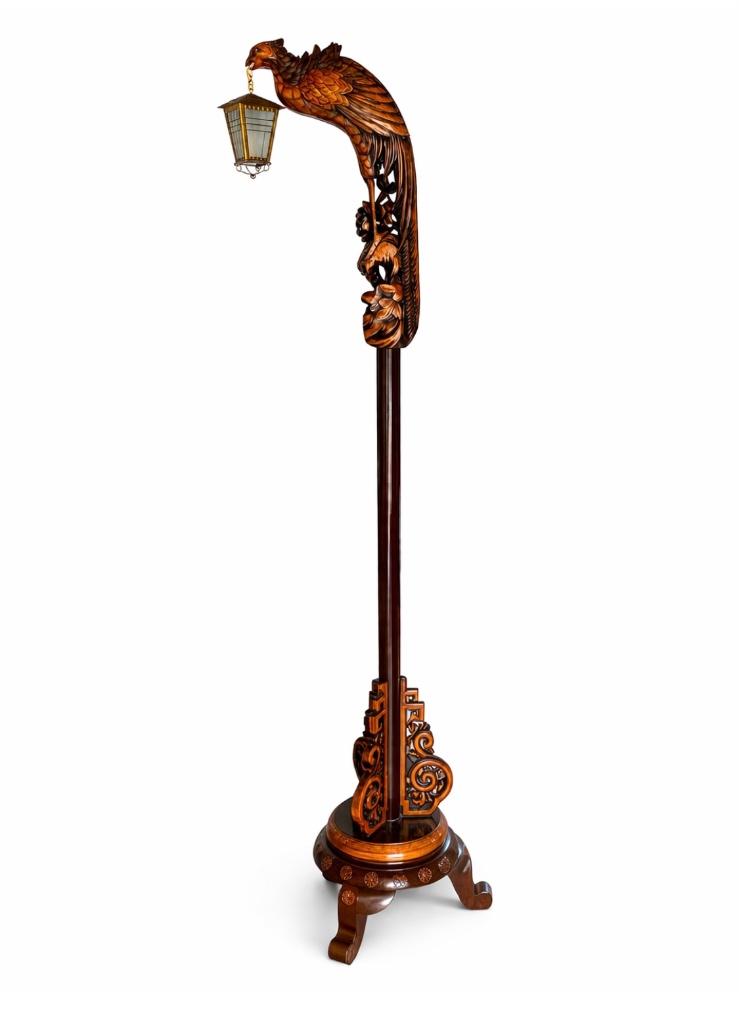 Antieke Chinese vloerlamp, Antiek en Kunst, Ophalen