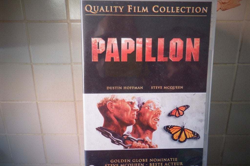 DVD Papillon.(Dusin Hoffman & Steve McQueen), Enlèvement ou Envoi, Anglais, Thriller d'action, Néerlandais