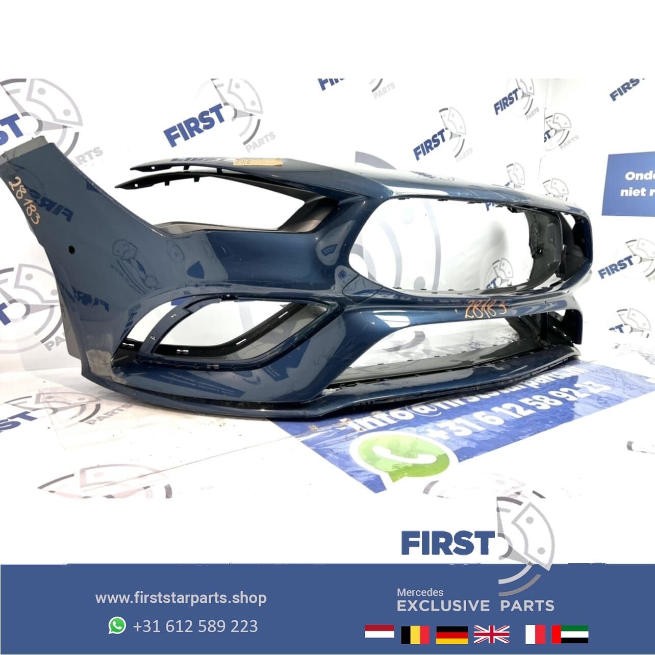 W118 C118 CLA35 AMG VOORBUMPER Mercedes CLA Klasse 2018-2022, Gebruikt, -, Voor, Ophalen of Verzenden