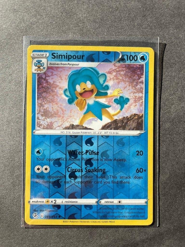 Pokemon Fusion Strike Simipour Reverse 069/264, Ophalen of Verzenden, Nieuw, Losse kaart
