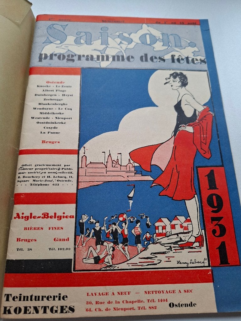 Côte belge (brochures, plans et description), Enlèvement ou Envoi, 1920 à 1940