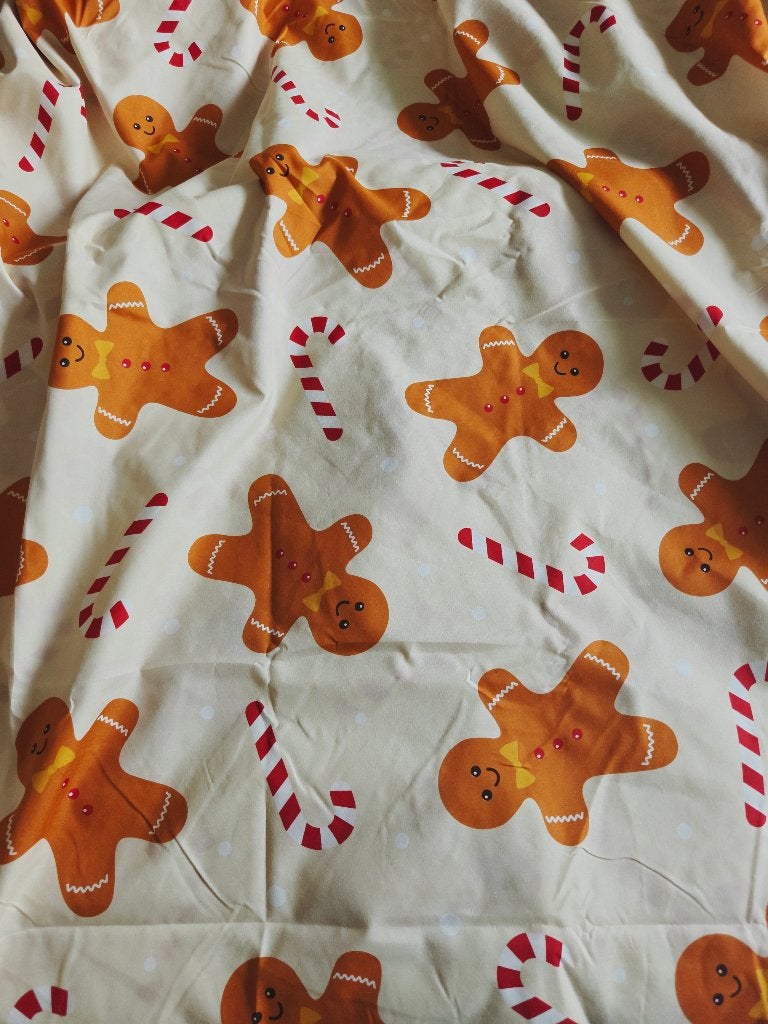 bedovertrek 140x200 gingerbread, Eenpersoons, Beige, Beddengoedset, Nieuw