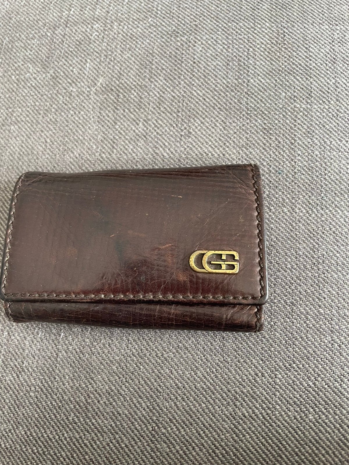 Vintage Gucci Lederen Sleuteletui / (Jaren 70/80)”., Handtassen en Accessoires, Ophalen of Verzenden, Overige merken