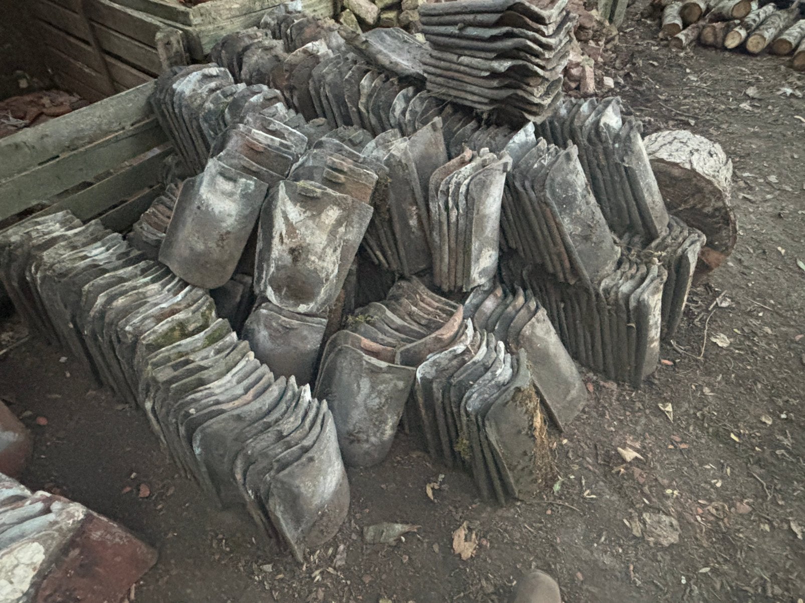 Blauwe Boomse dakpannen, Doe-het-zelf en Bouw, Dakpannen en Dakbedekking, Ophalen, Dakpannen