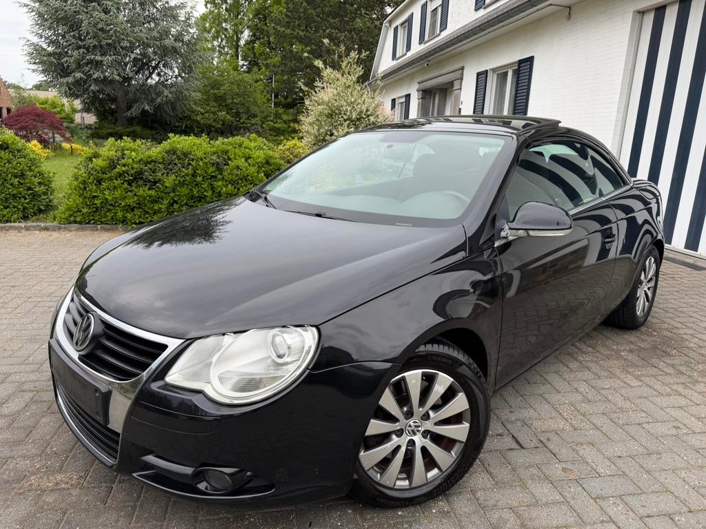 Volkswagen Eos - Cabrio - Highline Edition - Nieuwstaat!, 4 zetels, Zwart, 4 cilinders, Cabriolet
