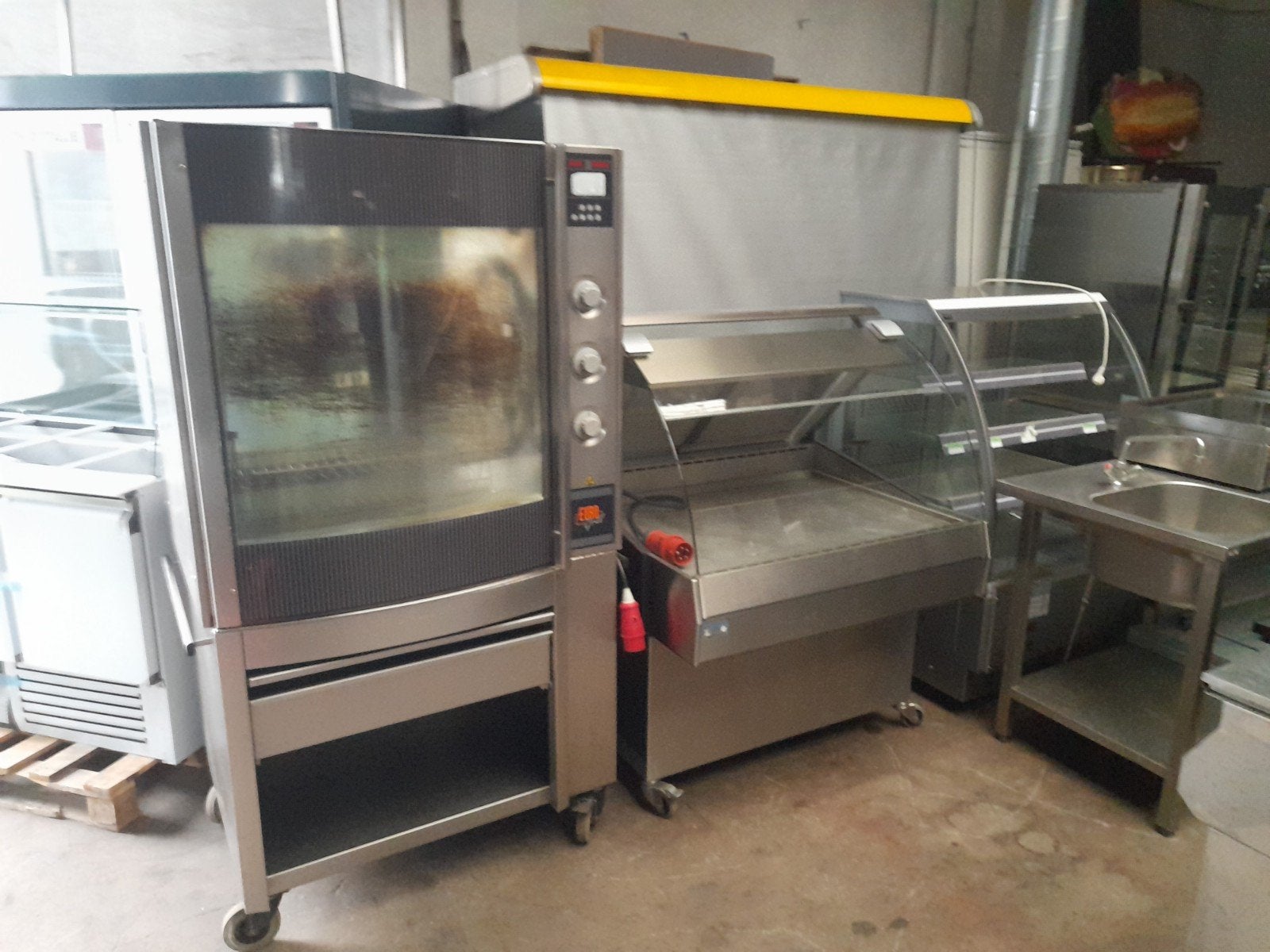 poulet et broche électriques 380v/hot holder showcase/horeca, Enlèvement