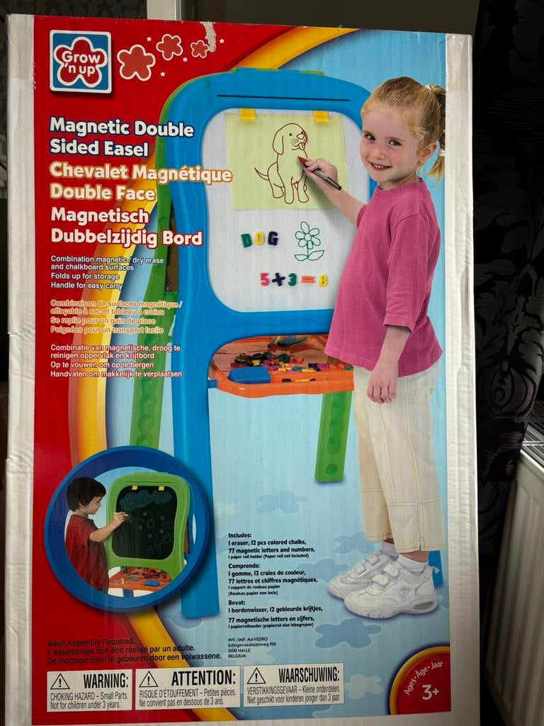 Magnetisch dubbelzijdig bord, Ophalen, Zo goed als nieuw